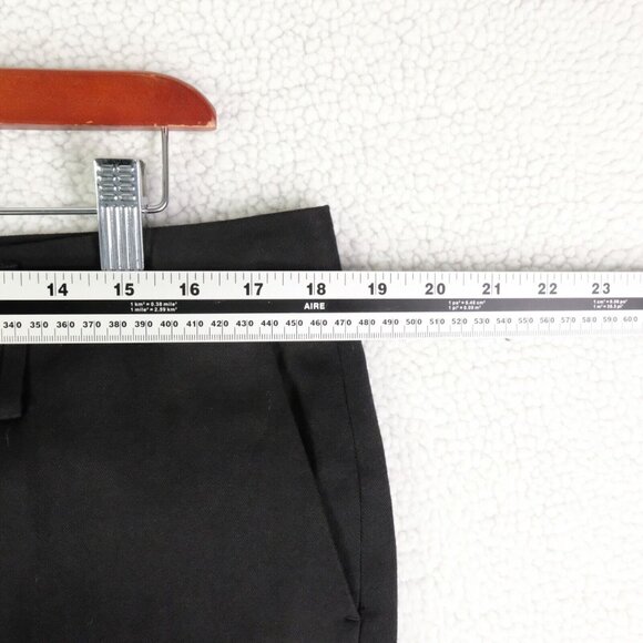 Peachoo Krejberg Dress Pants Womens 44 Black Slim Fit Trousers Viscose Linen - Picture 6 of 14